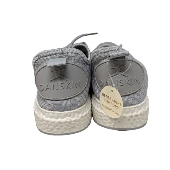 Danskin Vibe Grey Gray Lightweight Lace Up Knit Sneakers Trainers Size 8.5 - Picture 7 of 9